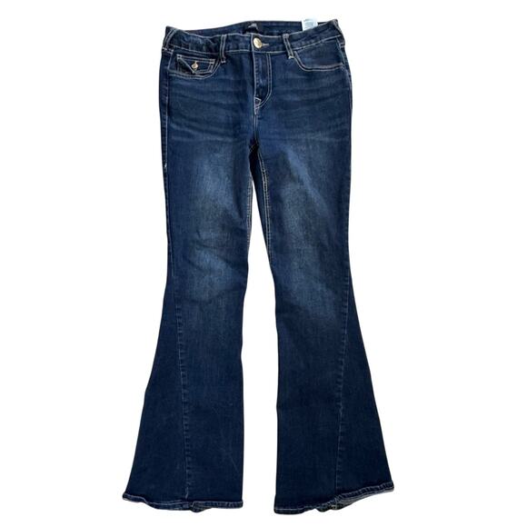 TRUE RELIGION Joey Twisted Seam Mid-rise FLARE JEANS 28, WAIST 30 - Picture 4 of 8